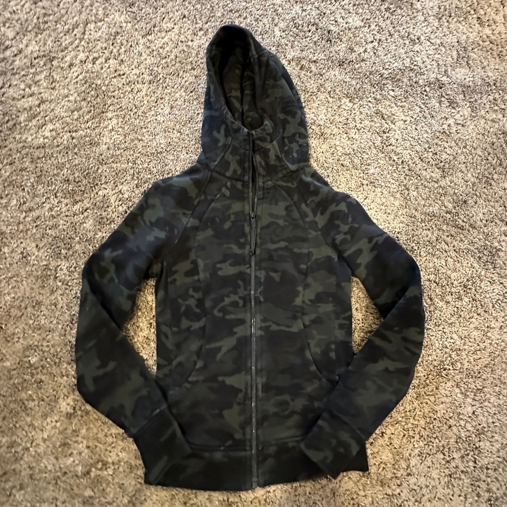 Lululemon Camouflage Zip-Up Hoodie